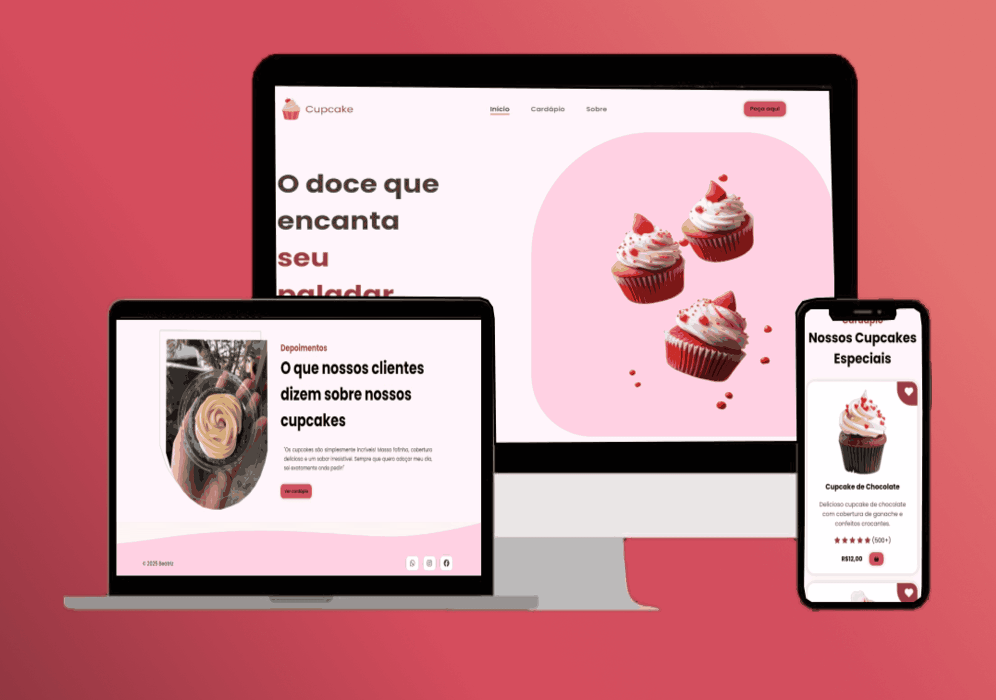 Cupcake Landing Page